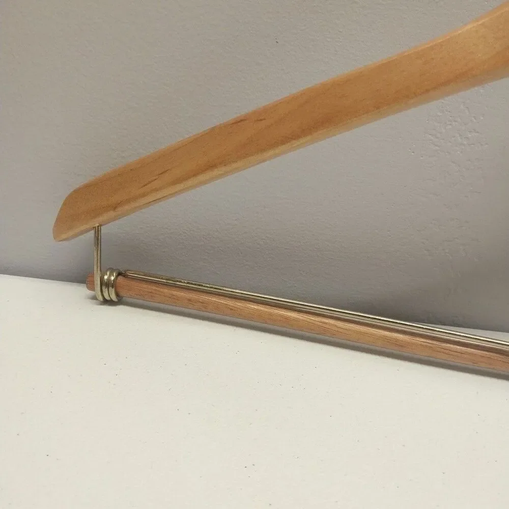 Vintage Lands' End Wood Clothes Hanger Store Display Advertising 17